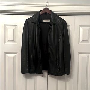 Liz Claiborne Vintage Black Leather Jacket